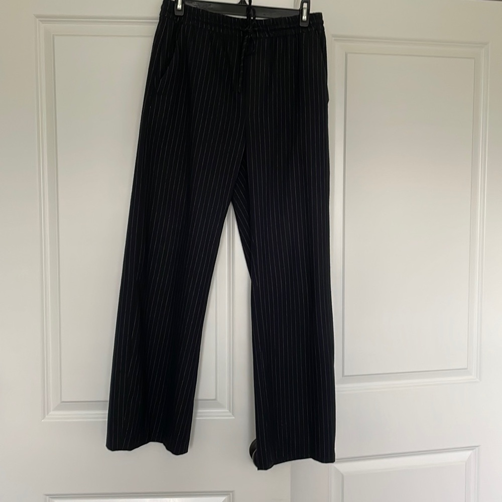 Zara straight wide leg trousers